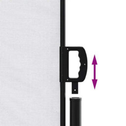 Walplus Retractable Side Awning Garden Sun Shade Canopy Gazebo For Back Door, Porch, Patio White 170X300 Cm - thumbnail 6