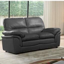Furniture Instore Verona Grey Leather Aire 3+2+1 Seater Sofa Set Collection - thumbnail 3