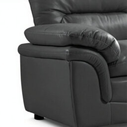 Furniture Instore Verona Grey Leather Aire 3+2+1 Seater Sofa Set Collection - thumbnail 7