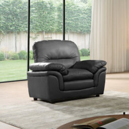 Furniture Instore Verona Grey Leather Aire 3+2+1 Seater Sofa Set Collection - thumbnail 4