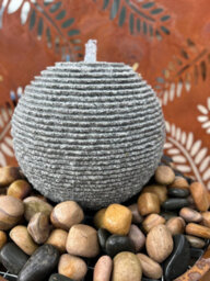 Outdoor Living UK Cascading Grey Granite Sphere Diameter 60Cm Without Cover With Sump Kit