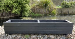 Ruddings Wood Wooden Black Trough Planter Garden Rectangular Window Box Extra Large Fully Assembled 1200mm - thumbnail 6