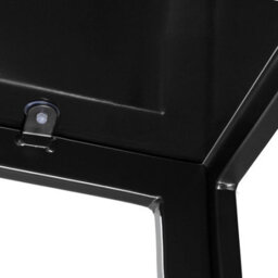 Tectake Dining Table And Chairs Brandenburg - 6 Chairs & 1 Table, Faux Leather Cover - Black/black - thumbnail 9