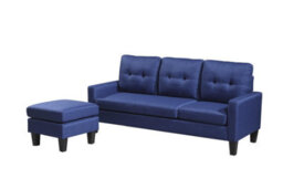 Kosy Koala Corner Sofa Fabric Sectional Sofa With Ottoman L-Shaped Blue Sofa Couch Reversible 3-Seater - thumbnail 7
