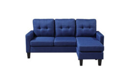 Kosy Koala Corner Sofa Fabric Sectional Sofa With Ottoman L-Shaped Blue Sofa Couch Reversible 3-Seater - thumbnail 4