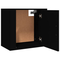 Berkfield Wall-Mounted Bedside Cabinets 2 Pcs Black 50X30X47 Cm - thumbnail 7