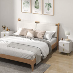 Wyld Haus Nehana Set Of 2 White And Gold 2-Drawer Bedside Chests, 40W X 47H X 40D Cm - thumbnail 2