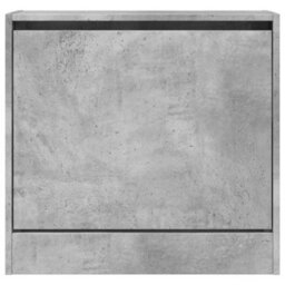 Berkfield Shoe Cabinet Concrete Grey 60X21X57 Cm Engineered Wood - thumbnail 5