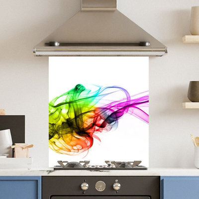 Choose Your Print Premium 59.5 X 74.5Cm Colour Mix 6mm Glass Toughened Kitchen Splashback - image 1