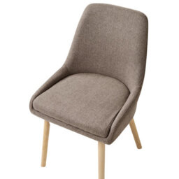 Beliani Set Of 2 Dining Chairs Melfort Fabric Brown - thumbnail 7