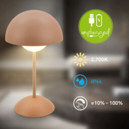 Briloner Coffee Table Lamp Rechargeable Led Desk Night Bedside Light Dimmable Cordless - thumbnail 3
