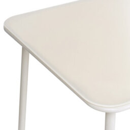 Beliani Garden Dining Table Caravino 160 Cm 90 Cm Metal Light Beige - thumbnail 5