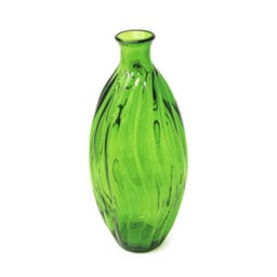 Verano Spanish Ceramics Recycled Glass Ola Lime Green Home Décor Medium Tall Vase (H) 31Cm - thumbnail 1