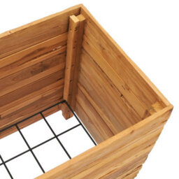 Berkfield Raised Bed 50X40X55 Cm Recycled Teak And Steel - thumbnail 6