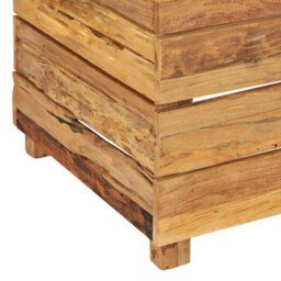 Berkfield Raised Bed 50X40X55 Cm Recycled Teak And Steel - thumbnail 8