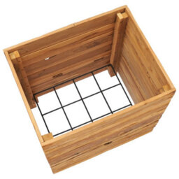 Berkfield Raised Bed 50X40X55 Cm Recycled Teak And Steel - thumbnail 5