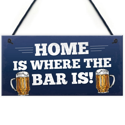 Red Ocean Funny Bar Sign Novelty Pub Sign Home Bar Decor Man Cave Gifts Funny Birthday Christmas Gift For Him - image 1