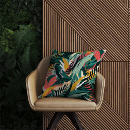 Warren Reed Designer Coloured Tropical Leaves Outdoor Cushion 45Cm X 45Cm - thumbnail 2