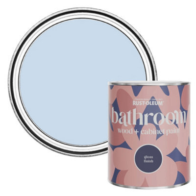 Rust-Oleum Blue Sky Gloss Bathroom Wood & Cabinet Paint 750Ml - image 1