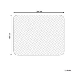 Beliani Polyester Mattress Protector Freshguard Soft 180 X 200 Cm (Super King Size) - thumbnail 3