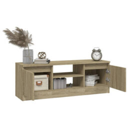 Vidaxl Tv Cabinet With Door Sonoma Oak 102X30X36 Cm - thumbnail 4