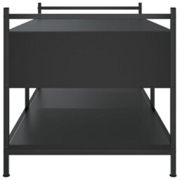 Berkfield Stylish Coffee Table Black 99X50X50 Cm Engineered Wood - thumbnail 7