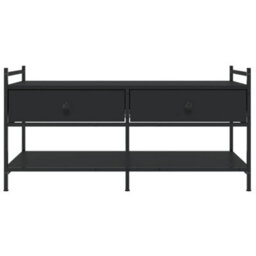 Berkfield Stylish Coffee Table Black 99X50X50 Cm Engineered Wood - thumbnail 6