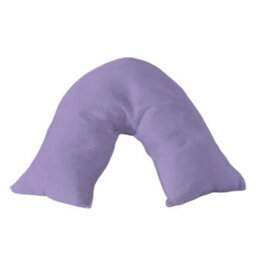 Microfibre Soft Touch V Shape Plain Dyed Pillowcase Lilac - thumbnail 2