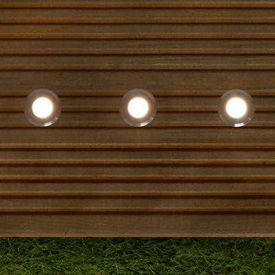 Litecraft Sitka Chrome 3W Led Outdoor 2 X Deck Light Kit - image 1