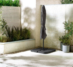 Furniturebox Uk Cantilever Grey Square Outdoor Parasol Only (No Base) - thumbnail 2