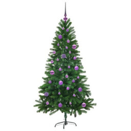 Vidaxl Christmas Tree With 150 Leds With Stand Green 150 Cm Pe - thumbnail 4