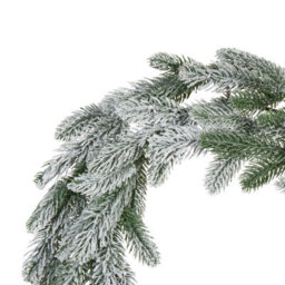 Beliani Snowy Christmas Wreath Led Albini Green 45 Cm - thumbnail 7