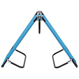 Berkfield Folding Sun Lounger Steel Turquoise Blue - thumbnail 4