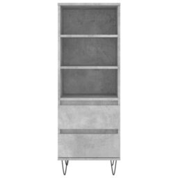 Berkfield Highboard Concrete Grey 40X36X110 Cm Engineered Wood - thumbnail 5