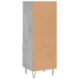 Berkfield Highboard Concrete Grey 40X36X110 Cm Engineered Wood - thumbnail 8