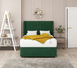 Bed Choices Regent Plush Velvet Divan Bed With Mattress, Headboard & 2 Storage Drawers - Super King - thumbnail 2