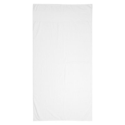 Towel City Bordered Printable Bath Towel White (One Size)