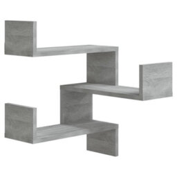 Berkfield Wall Corner Shelf Grey Sonoma 40X40X50 Cm Engineered Wood - thumbnail 2