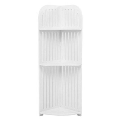 3-Tier Commodity Shelf Corner Bathtub Rack Bathroom Storage Rack Unit Organizer - image 1