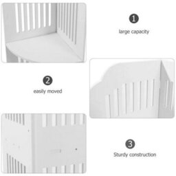 3-Tier Commodity Shelf Corner Bathtub Rack Bathroom Storage Rack Unit Organizer - thumbnail 6