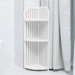 3-Tier Commodity Shelf Corner Bathtub Rack Bathroom Storage Rack Unit Organizer - thumbnail 3