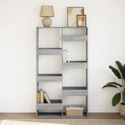 Berkfield Bookcase Grey Sonoma 100X33X175 Cm Engineered Wood - thumbnail 3