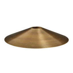 Industville Knurled Slope Pendant Light  - Brass, Brass Shade, Pewter Pendant Holder - thumbnail 2