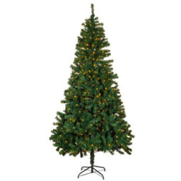 Alivio 6Ft Artificial Christmas Tree With Led Lights & Stand For Home Office Decoration - thumbnail 1
