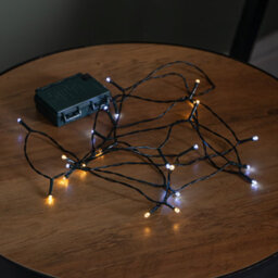 Samuel Alexander 2.3M Battery Operated Multi-Action Christmas String Lights With 24 Cool White & Warm White Leds - thumbnail 5