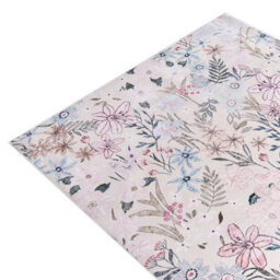 Wyld And Coco Multicolour Floral Area Rug 140 X 200 Cm - Low Pile, Anti-Slip, Underfloor Heating Safe - thumbnail 3