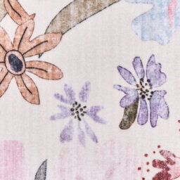 Wyld And Coco Multicolour Floral Area Rug 140 X 200 Cm - Low Pile, Anti-Slip, Underfloor Heating Safe - thumbnail 8
