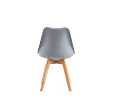 MCC Direct Single Dining Chair With Solid Wooden Legs And Seat Cushion Pad Grey - Eva By Mcc - thumbnail 5