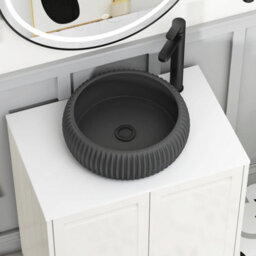 Royal Bathrooms Royal Bathroom Elmore 800mm Classic White Wall Mounted Bathroom Vanity Unit 2 Drawer Plain White Worktop With Milan Black Basin - thumbnail 4