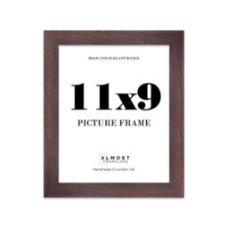 "19X19"" Walnut Picture Frame - 19X19"" Square Frame With 18X18"" Mount For 19X19""/18X18"" Pictures Art Deco Style Room Decor, 1 Pack" - thumbnail 1